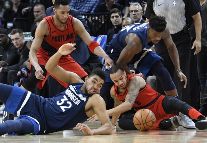 Trail Blazers Timberwolves Basketball